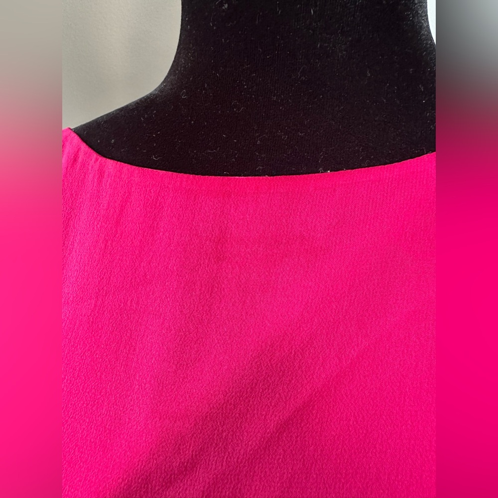 Alice + Olivia Pink Puff Sleeve Boxy Blouse - Picture 3 of 14